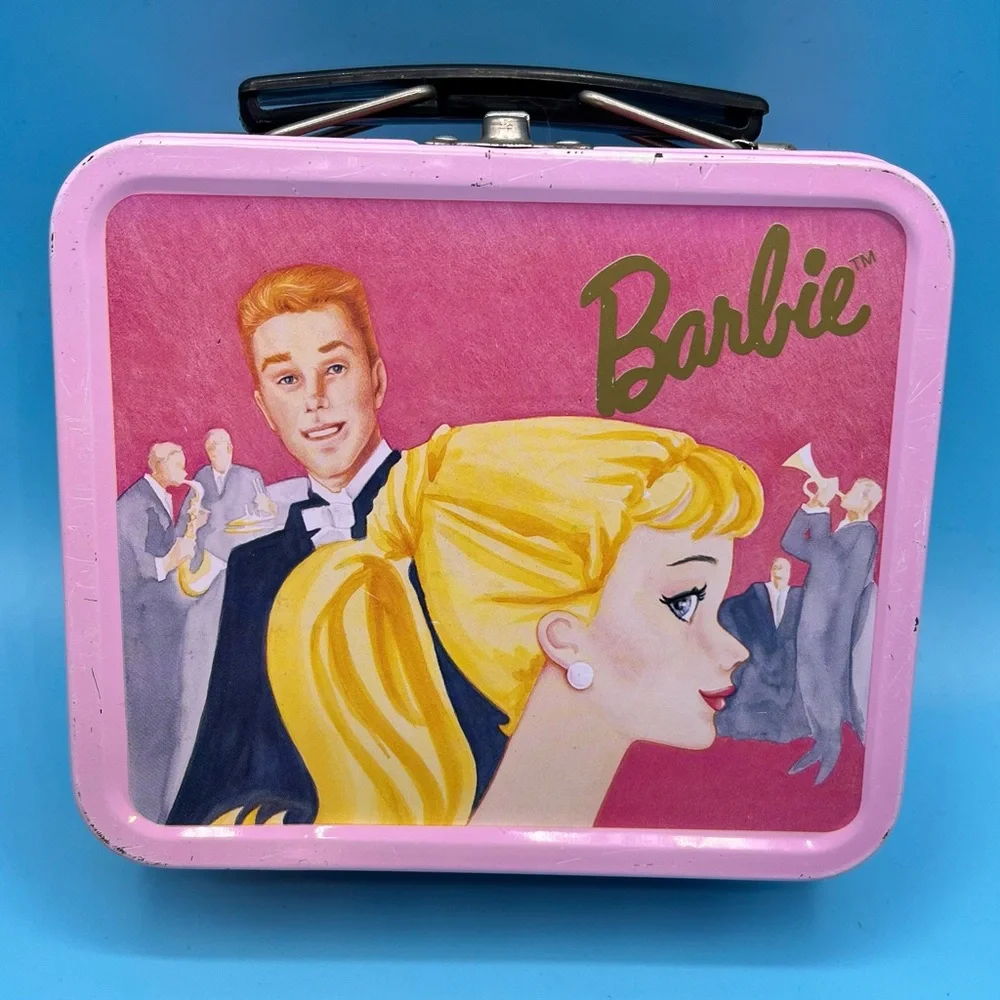 Barbie Pink and Yellow Retro Lunchbox
